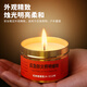 Lesanhao Candle Emergency Disaster Prevention Power Outage Lighting Candle Light Waterproof Windproof Smokeless Candle Warming Easy Storage Metal Iron Box 80g 2 Pack