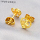 UHFQ old phoenix new Chinese style flower love sand gold earrings and earrings for girlfriend birthday gift poetic love flower gold earrings 2.69