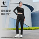 Jordan sports pants for women in autumn and winter breathable quick-drying woven straight trousers running casual pants for women black M