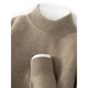 
New autumn and winter thickened half-turtleneck cashmere sweater for men business casual warm sweater knitted sweater medium gray L