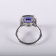 Second-hand 98 new TIFFANY&CO diamond pt950 TIFFANY Soleste series tanzanite diamond ring