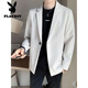 Playboy (Playboy) Jaqueta de traje de color caqui Spring para hombres 2025 Nuevo tops de la marca de moda masculina Traje primavera y chaqueta de otoño Black M
