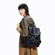 Gele 25 ans Nouveau cuir le sac sac à dos grande capacité de trajet de voyage décontracté sac à dos doux sac d'ordinateur classique noir m