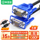 Biaz HD VGA cable vga computer TV connection cable 3+6 3 meters pure copper computer monitor cable computer TV projection monitor video cable extension cable XL2-Blue