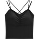 IEF/Aiyifu 2025 new cross backless beauty suspender chest pad wears camisole top inside and outside black L