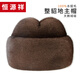 Hengyuanxiang winter mink fur genuine leather hat men's whole mink fur ear protection landlord hat elderly gentleman jazz hat black L (55-56cm)