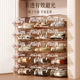 Yusenyi shoe box storage box is a transparent space-saving plastic shoe storage artifact storage box that does not take up space and can be stacked with shoe cabinets. 10 pieces in extra wide medium size (white buckle) within 39 yards