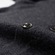 Hengyuanxiang pure wool knitted cardigan men's spring and autumn solid color versatile sweater middle-aged men's casual warm jacket