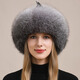 Yinghui fox fur hat for women and men in winter Northeastern ear protection warm genuine leather Mongolian hat ethnic style fur hat for women winter raccoon fur natural color M head circumference 56-58cm