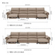 Gujia Home Furnier (Kuka) [Cloud-Serie] Italienische Null-Wand-Rücken-Elektrofunktion Sofa Wohnzimmer 6212 Phantom Black 3 Person 2 Elektro