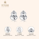 Cuihua pt950 platinum crushed ice gourd earrings platinum earrings anniversary gift for girlfriend and wife birthday gift crushed ice gourd earrings total weight about 1.5g