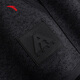 ANTA (ANTA) Brother Z's same style Fire Shell Earth Shell 3.0 Antistatic Fleece Jacket Outdoor Stand Collar Jacket Men's Jacket Men's Style - Jacquard Thick Needle - Stand Collar Style Basic Black Gray - 4 L (Male 175 Female 170)