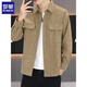 
ROMON work shirt jacket men's spring and autumn 2025 new casual shirt autumn youth loose lapel jacket [upgrade] K16886 royal blue M