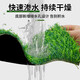 Elegant simulated lawn carpet, artificial green balcony decoration mat, artificial outdoor kindergarten plastic fake turf floor mat, 2cm rubber white background without slag (1 meter wide * 2 meters long)