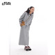 Fairy's pocket gray skirt and sweatshirt two-piece suit 2025 spring new miu style sports and leisure casual hemp gray S