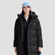DESCENTE WOMEN S SKI STYLE series women's waterproof long goose down jacket BK-black M (165/84A)