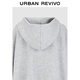 UR2025 Herbst neue Frauenkleidung Moderne neutrale, lockere Kapuze -Kordeljacke UWM150096