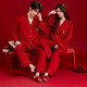 Victoria's Secret Silk Striped Couple's Pajamas Red Men's and Women's Pajamas New Year's Eve Home Wear Set 25 New Black XL Men