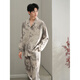 Yalu Pyjamas Spring and Automne Pure Coton Pure à manches longues Men d'automne mince plus taille plus d'automne et de vêtements d'hiver Ensemble de vêtements de maison 13063 Couleur d'image M hauteur d'environ 165 mètres, poids 100-125 Jin [Jin est égal à 0,5 kg]
