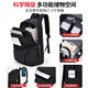 Jeep Backpack Rucksack Herrengeschäft für große Kapazitäten Pendler Computertasche Reisen Tasche Freizeit High-Value College Student Schoolbag Schwarz