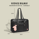 Bangboshi handbag jk bag college style uniform bag one-shoulder student large-capacity school bag commuter tote bag two-dimensional pain bag Sakura black handbag does not include pendants
