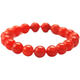 Qianjun Natural Baoshan Red Bracelet Bracelet Cherry Red Single Circle Liangshan Red Agate Bracelet Bracelet for Men and Women 6mm Collection Grade Single Circle + Certificate