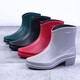 Japanische Mode-Regenstiefel für nicht rutsche Wasserschuhe für Frauen für Verschleiß und Wearables im Freien, leichte Küchenarbeit, alle Jahreszeiten, Grau 37