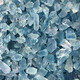 Jiaye quality aquamarine rough stone Tanzania 15-25mm high ice penetration pendant ore specimen blue water ice penetration blue 5g pack