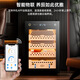 Shantou Lincun Qielong fingerprint lock cigar cabinet constant temperature and humidity cedar wood shelf water ion removal of ammonia alcohol WIFI cigar cabinet 60C cigar basket Cuban style ammonia purification + WiFi + fingerprint lock + cedar