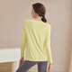 Youyou Yoga Wear Women's Slimming Sports Pilates Training Wear Fitness Long Sleeve Top J34006Y Yellow M
