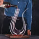 U-shaped decanter lead-free crystal glass