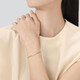 Chow Sang Sang Pt950 platinum bracelet plain chain for women 91645B Price 19cm - 4.23g (including labor cost 340 yuan)