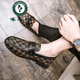 Woodpecker High-End-Beanie-Schuhe neuer Stil für Männer Britisch-Business für Männer, die weiche Lederschuhe pointe Friseur vielseitig 9759-9 Brown 38 Aufnahme von Lederschuhen Größe