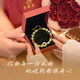 
Old Fengxiang Ping An buckle silver bracelet for women Hetian jade ginkgo wealth lucky agate bracelet birthday gift for wife