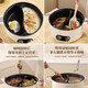 Germany's new Yuanyang electric hot pot household multi-functional all-in-one dual-control Yuanyang pot is thickened 1.8L small capacity - single handle electric hot pot (non-Yuanyang pot 1.8 inches