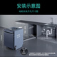 Siemens 18 sets of built-in dishwashers, multiple intelligent washing crystal buds and drying 240H antibacterial storage intelligent cleaning Rubik's Cube SJ45ZL24MC (Hu Yunlan) Special