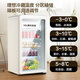 SAST ice bar refrigerator European style constant temperature wine cabinet office hotel home refrigerator mini small single door gaming tea preservation cabinet display sample beverage medicine cabinet 150 liters first-class energy efficiency + refrigeration + micro-freezing + light retro white