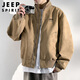 JEEP SPIRIT Jeep jacket men's jacket men's leather clothes autumn and winter casual high-end workwear style high-end handsome men's clothing