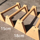 He Jiagong Buchenholz-Erhöhung, Verbreiterung, individuell angefertigter Inversionsständer, Push-Up-Russische Stütze, Massivholz-Push-Up, D-Serie 40 cm, 1 Paar vorbestellt