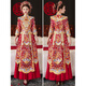 Yifen Mengfang High-End Xiuhe Suit Bride 2025 Nouvelle robe de mariée Robe de mariée chinoise Dragon et Phoenix Robe de mariée de robe Phoenix Robe rouge Robe automne