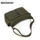 Bigcowcow Crossbody Bag Herren große Kapazität Pendeln 14-Zoll