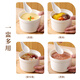 Baijie stew pot with lid ceramic bowl soup bowl water-proof stew pot liner steamed egg porridge bird's nest cup jar tableware medium size 400ml