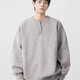 American Henry collar sweater for men, early spring, high-end, lazy-style bottoming sweater, cleanfit inner layer, black, JD.com XL