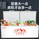 Baixue Yazhu Freezer Commercial Home House Horizontal Freezer Gran capacidad Refrigerable Gabinete Doble temperatura comercial Gran capacidad REFRIGER CABINETO COMERCIAL COMERCIO A LANGE ALTAVER 698 Temperatura individual [Modelo de lujo] 1470x735x860