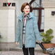 Yalu middle-aged mother down jacket 2025 winter new style grandma solid color mid-length old lady warm and cold-proof duck down jacket