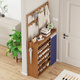 Editor-in-chief Xiang's shoe rack doorway multi-layer dust-proof shoe cabinet simple coat and hat storage rack tea white five-layer 70