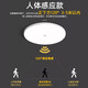 Biuyum human body sensing ceiling lamp LED three-proof ceiling lamp engineering stair aisle corridor corridor light ultra-thin smart lamp 24W-diameter 37cm-human body sensing