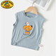 G.DUCKKIDS boys' modal sleeveless T-shirt small vest summer summer clothing children's clothing children's baby thin children's trend U13588 yellow 90 cm