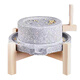 Time old lane household small stone mill old-fashioned pure stone grinding disc grinder grinds flour and makes soy milk 35*45 with wooden frame + gift bag tofu frame + grinder + screen grinding powder | pulp grinding