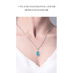 Lirokini Necklace for Women 18K Gold Apatite Pendant Women's High-end Jewelry Birthday Memorial Gift for Girlfriend and Wife 1 Carat 18K Gold Apatite Pendant Brand Gift Box